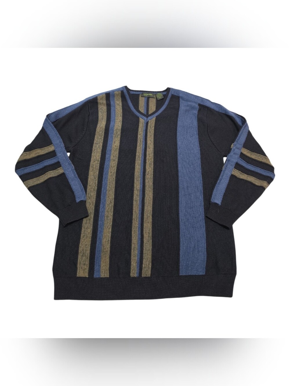 Vintage Men’s Merino Wool Blend Sweater Cotton Reel Grandpacore Cozy Medium